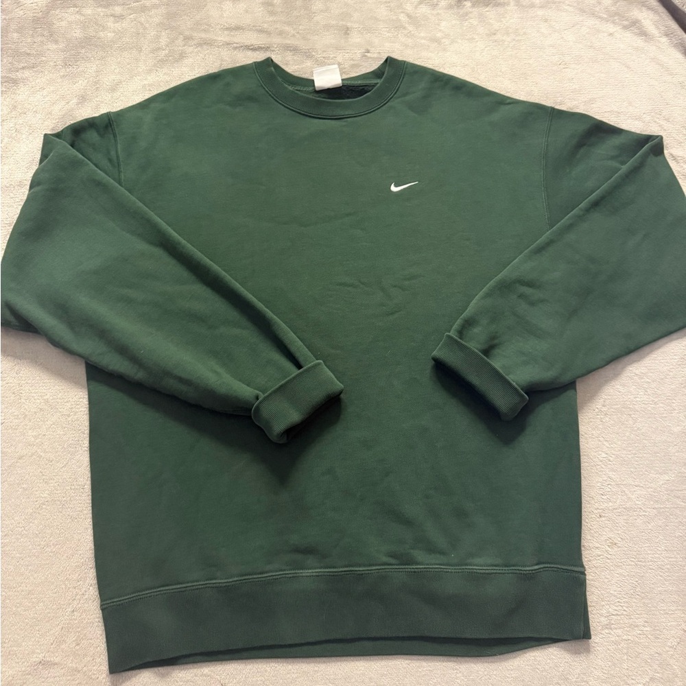 Dark Green Nike Crewneck